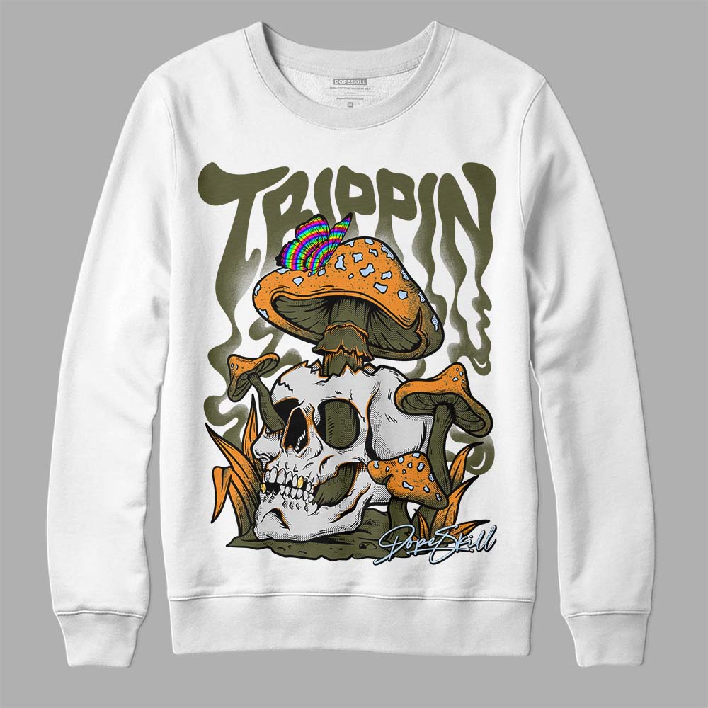 Olive 5s DopeSkill Sweatshirt Trippin Graphic