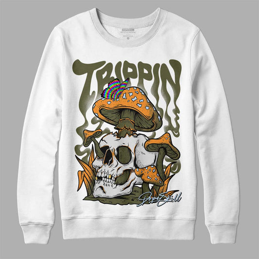 Olive 5s DopeSkill Sweatshirt Trippin Graphic