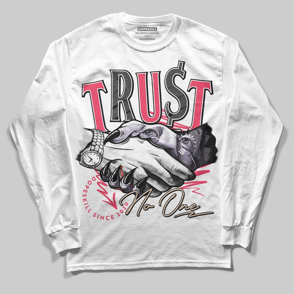 Peanut Butter Jelly 5s DopeSkill Long Sleeve T-Shirt Trust No One Graphic