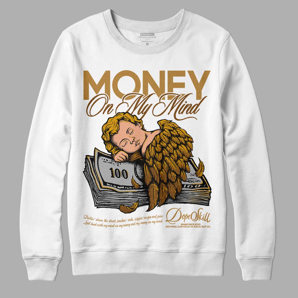 Wheat 13s DopeSkill Sweatshirt MOMM Graphic