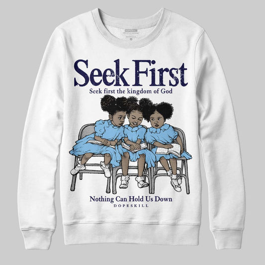 University Blue Collection DopeSkill Sweatshirt New Seek First Graphic