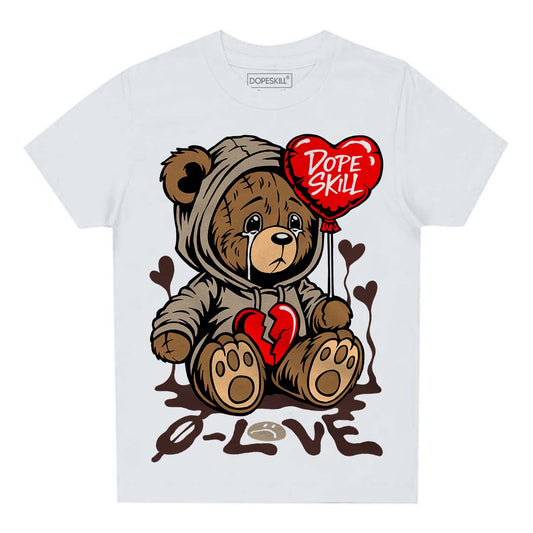 Latte 1s DopeSkill Toddler Kids T-shirt Broken Bear Graphic