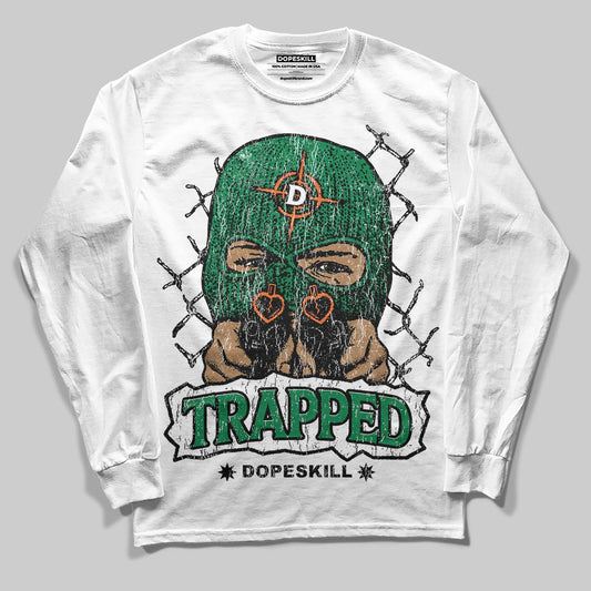 Green Collection DopeSkill Long Sleeve T-Shirt New Trapped Graphic