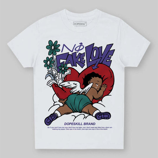 Grape 5s DopeSkill Toddler Kids T-shirt No Fake Love Graphic