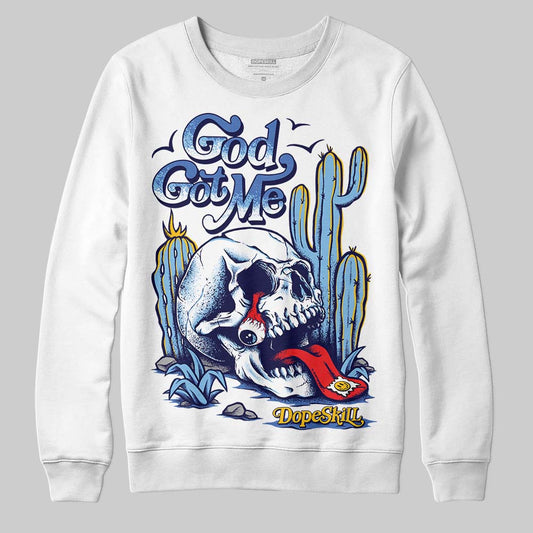 University Blue Collection DopeSkill Sweatshirt God Got Me Graphic