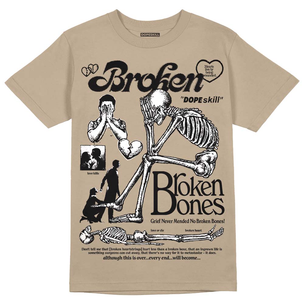 Latte 1s DopeSkill Medium Brown T-shirt Broken Bones Graphic