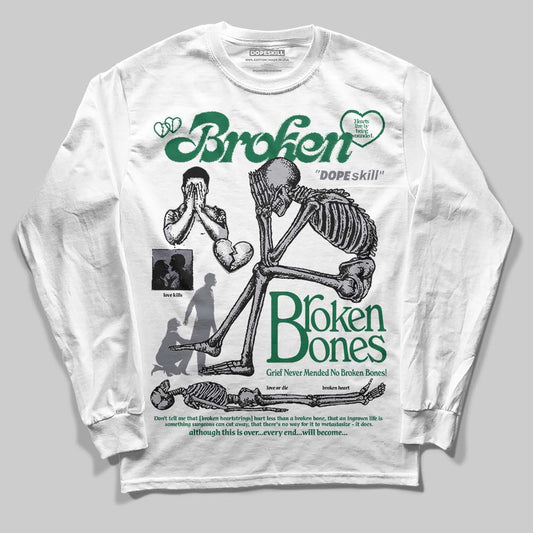 GT-2160 Shamrock Green DopeSkill Long Sleeve T-Shirt Broken Bones Graphic