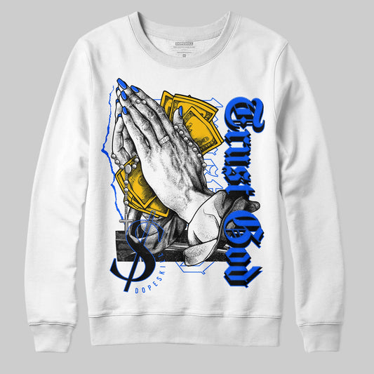 Royal Blue Collection DopeSkill Sweatshirt Trust God Graphic