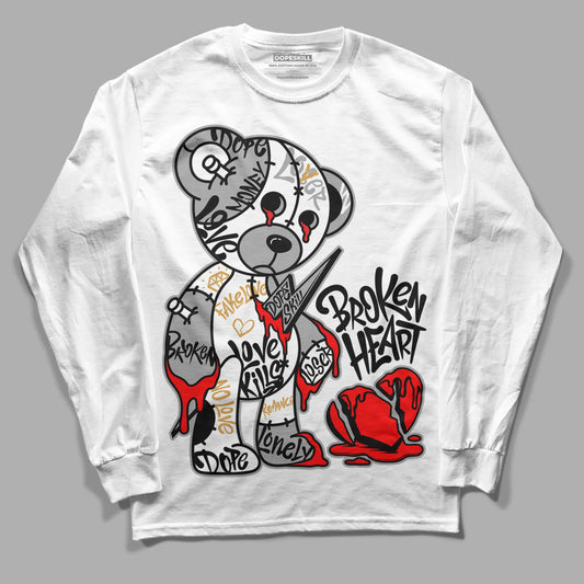 Gratitude 11s DopeSkill Long Sleeve T-Shirt Broken Heart Graphic