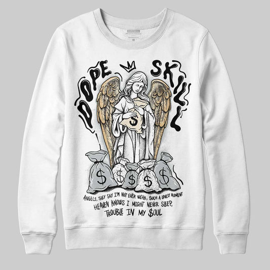 Reverse Metallic 5s DopeSkill Sweatshirt Angels Graphic