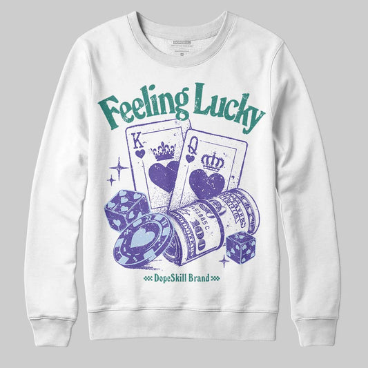 Grape 5s DopeSkill Sweatshirt Feeling Lucky Graphic