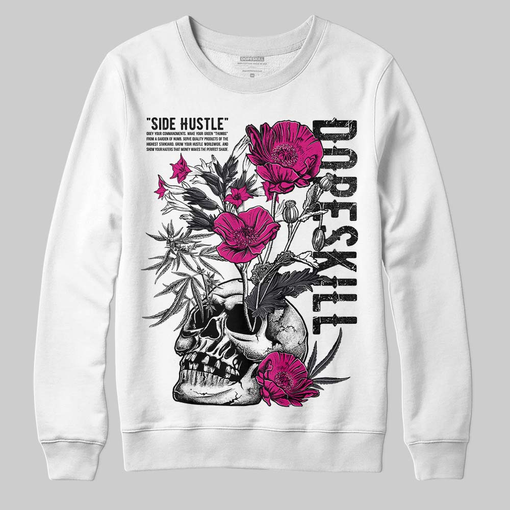 Black Cat 3s DopeSkill Sweatshirt Side Hustle Graphic