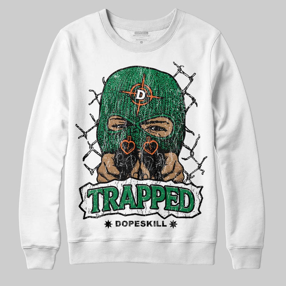 Green Collection DopeSkill Sweatshirt New Trapped Graphic