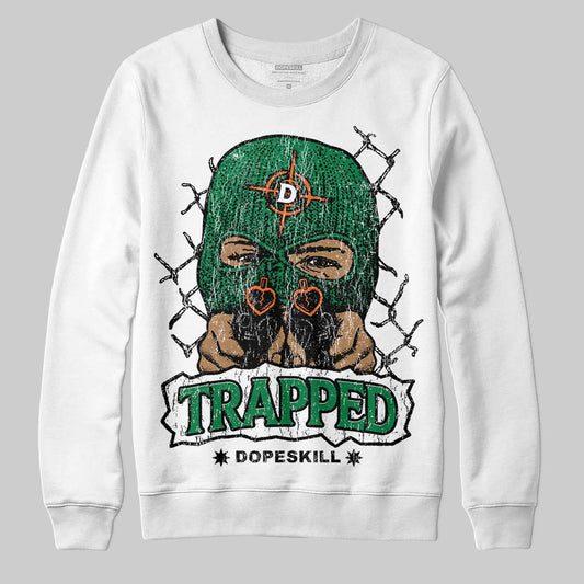 Green Collection DopeSkill Sweatshirt New Trapped Graphic
