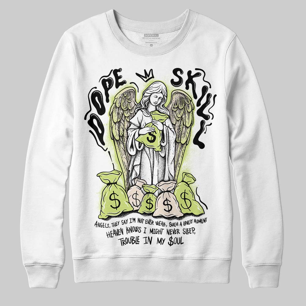 Luminous Green 5s DopeSkill Sweatshirt Angels Graphic