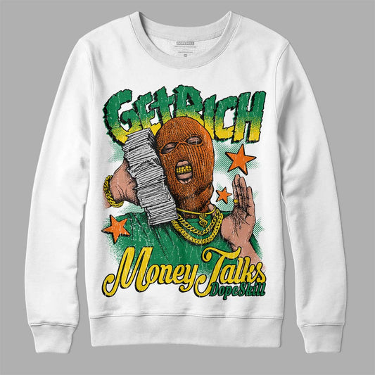 Green Collection DopeSkill Sweatshirt Get Rich Graphic