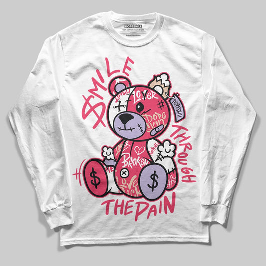 Peanut Butter Jelly 5s DopeSkill Long Sleeve T-Shirt Smile Through The Pain Graphic
