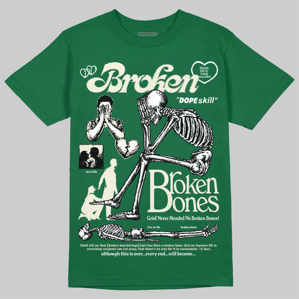 Pine Green 13s DopeSkill T-Shirt Broken Bones Graphic