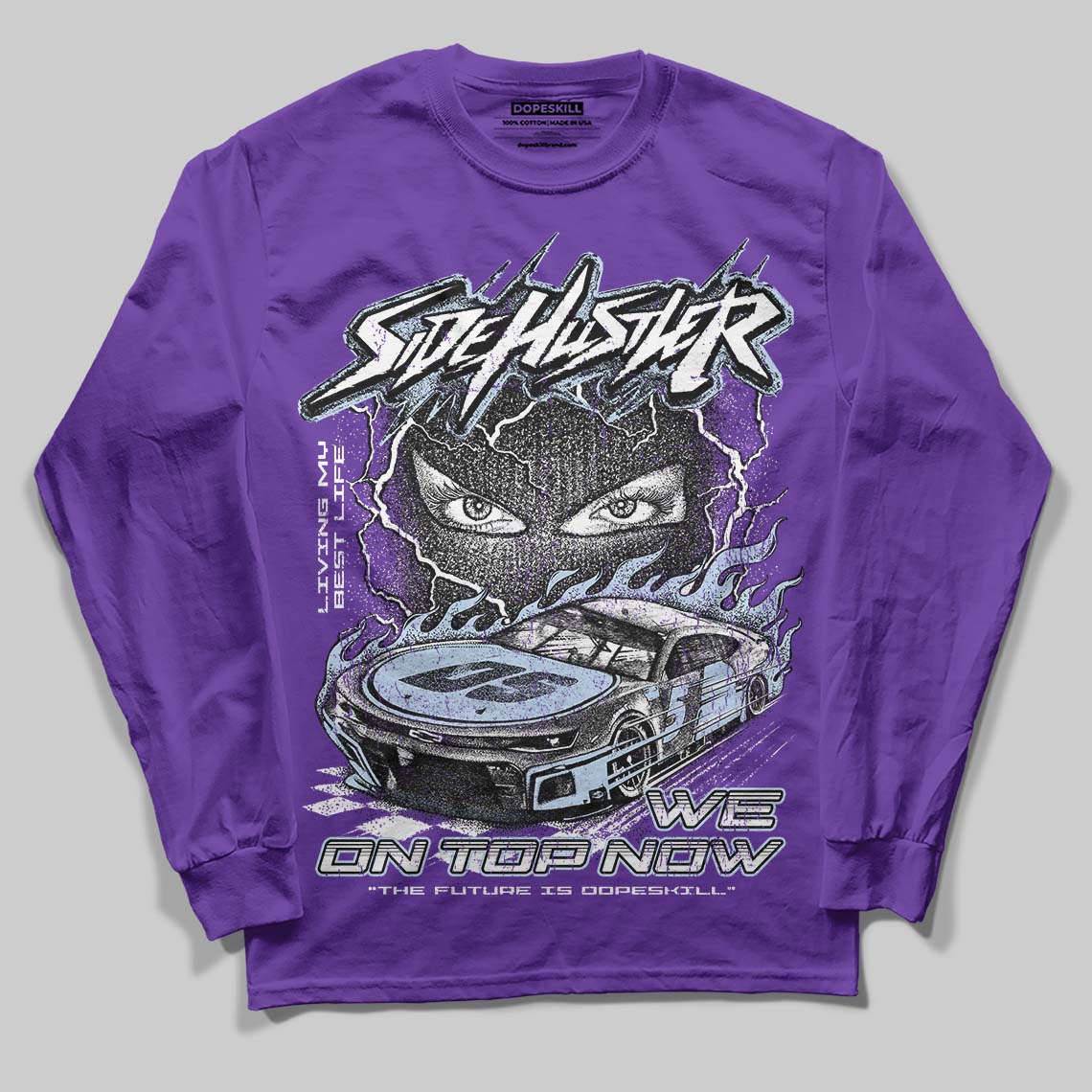 Grape 5s DopeSkill Long Sleeve T-Shirt New Side Hustler Graphic