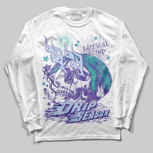 Grape 5s DopeSkill Long Sleeve T-Shirt Drip Season Graphic