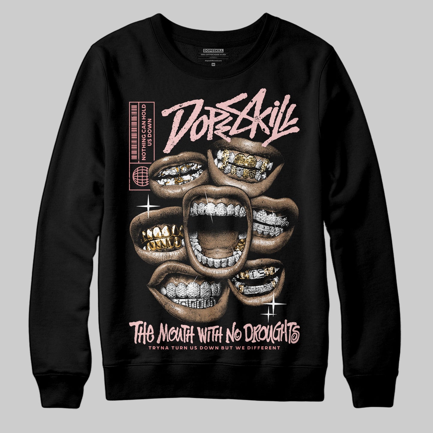 VALENTINE'S Day 3s DopeSkill Sweatshirt The Mouth With No Droughts Graphic