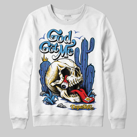 Royal Blue Collection DopeSkill Sweatshirt God Got Me Graphic