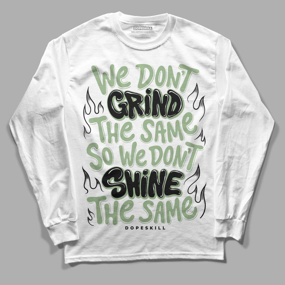 Seafoam 4s DopeSkill Long Sleeve T-Shirt Grind Shine Graphic