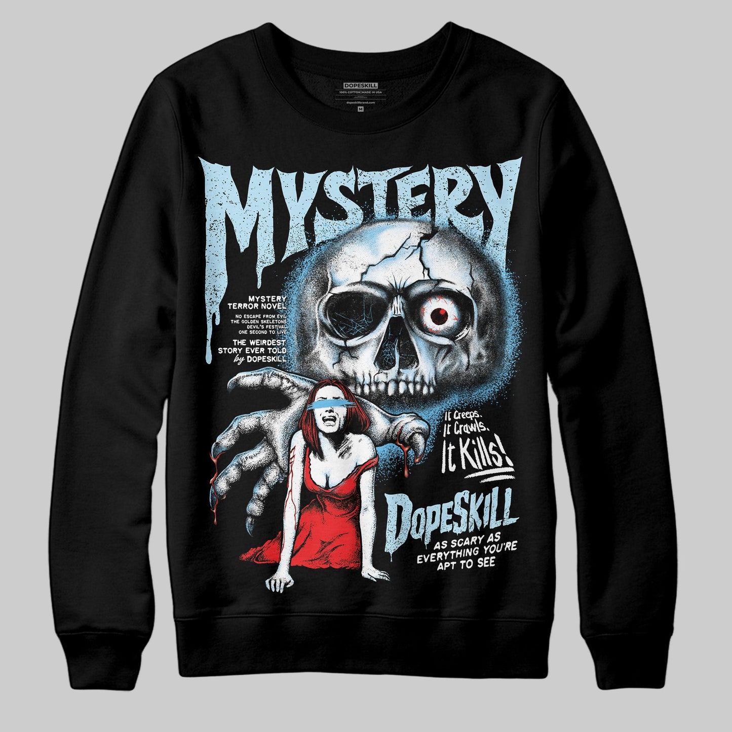 Legend Blue 11s DopeSkill Sweatshirt Mystery Ghostly Grasp Graphic