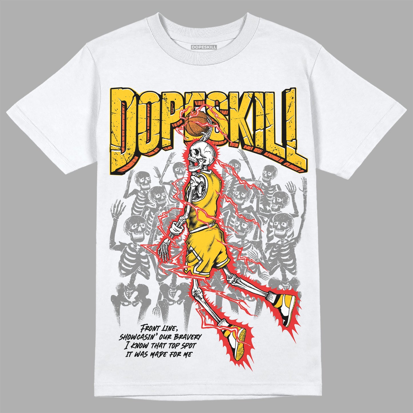 Yellow Collection DopeSkill T-Shirt Thunder Dunk Graphic