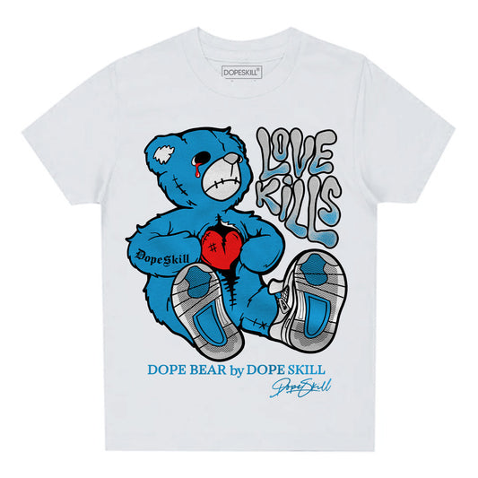 Military Blue 4s DopeSkill Toddler Kids T-shirt Love Kills Graphic