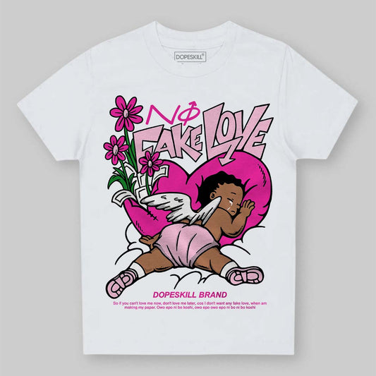 Triple Pink Dunk DopeSkill Toddler Kids T-shirt No Fake Love Graphic