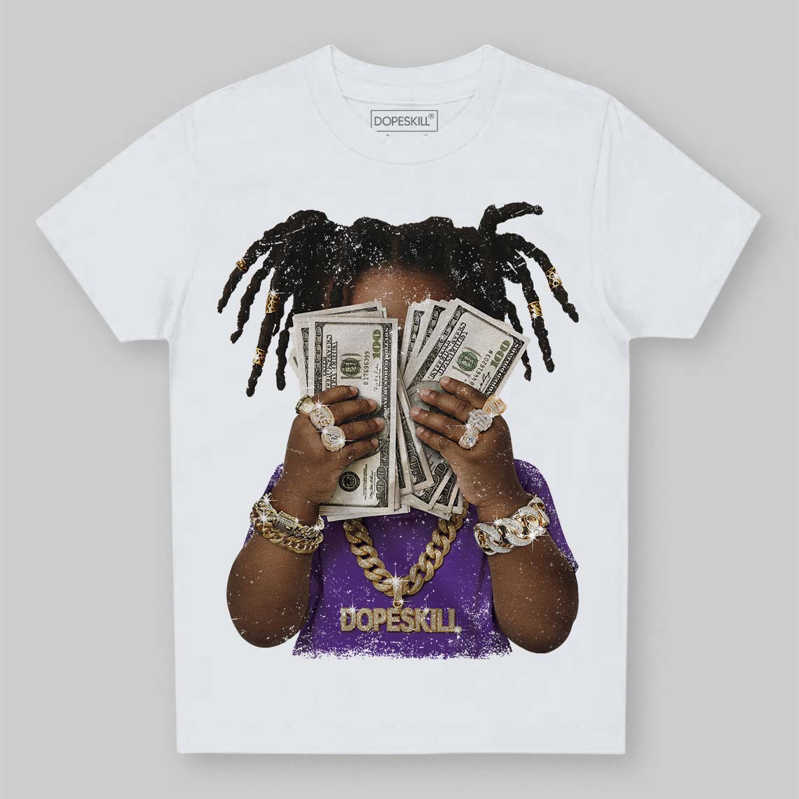 PURPLE Collection DopeSkill Toddler Kids T-shirt Rich Youth Graphic