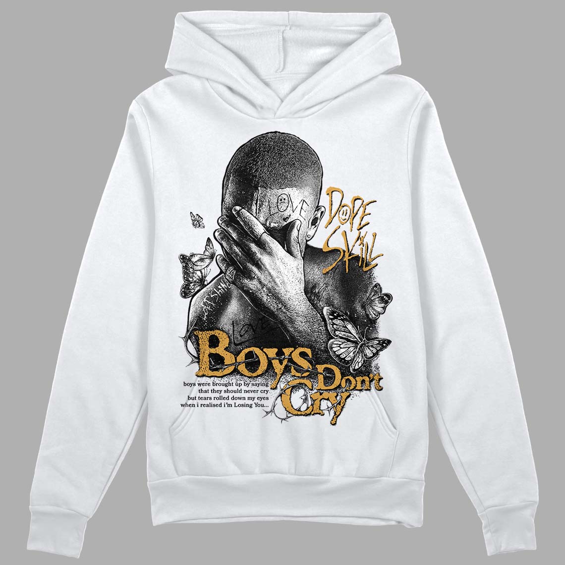 Gratitude 11s DopeSkill Hoodie Sweatshirt Boys Don't Cry Graphic