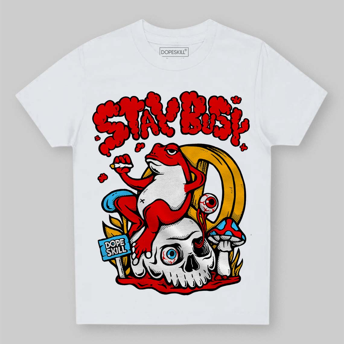 Red Collection DopeSkill Toddler Kids T-shirt Stay Busy Graphic