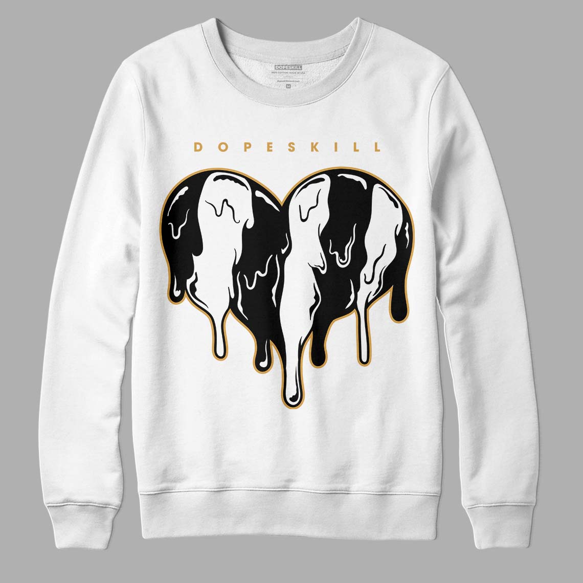 Gratitude 11s DopeSkill Sweatshirt Slime Drip Heart Graphic