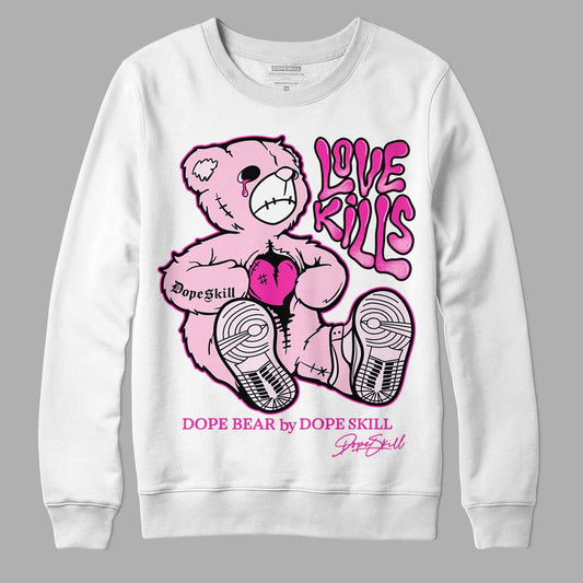 Triple Pink Dunk Low DopeSkill Sweatshirt Love Kills Graphic