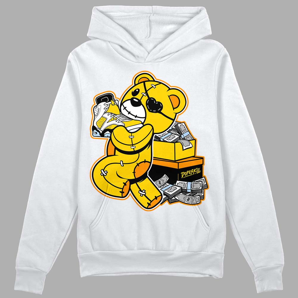 Yellow Ochre 6s DopeSkill Hoodie Sweatshirt Bear Steals Sneaker Graphic