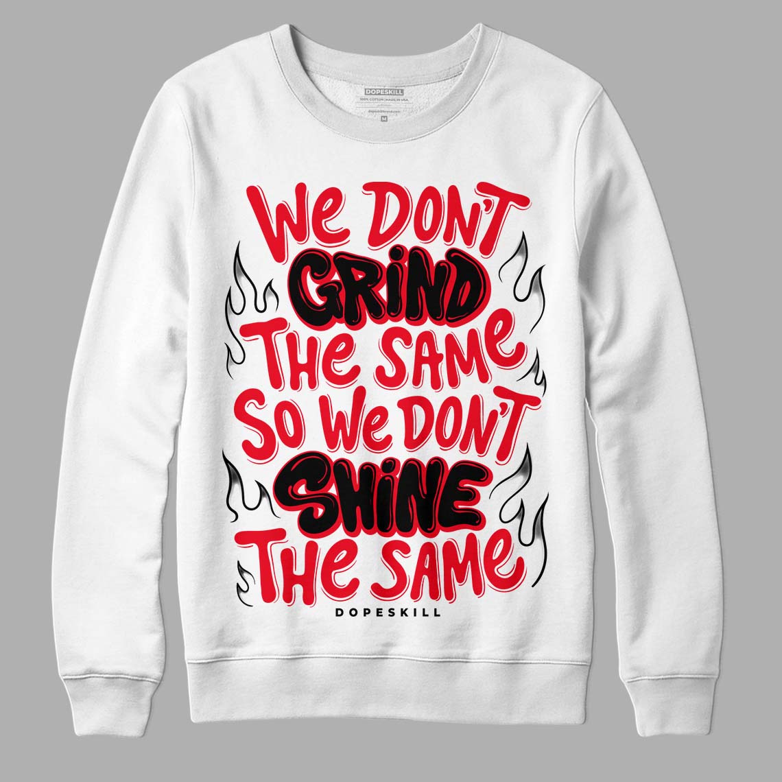 Red Thunder 4s DopeSkill Sweatshirt Grind Shine Graphic