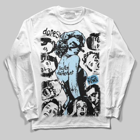 Legend Blue 11s DopeSkill Long Sleeve T-Shirt Built Different Graphic