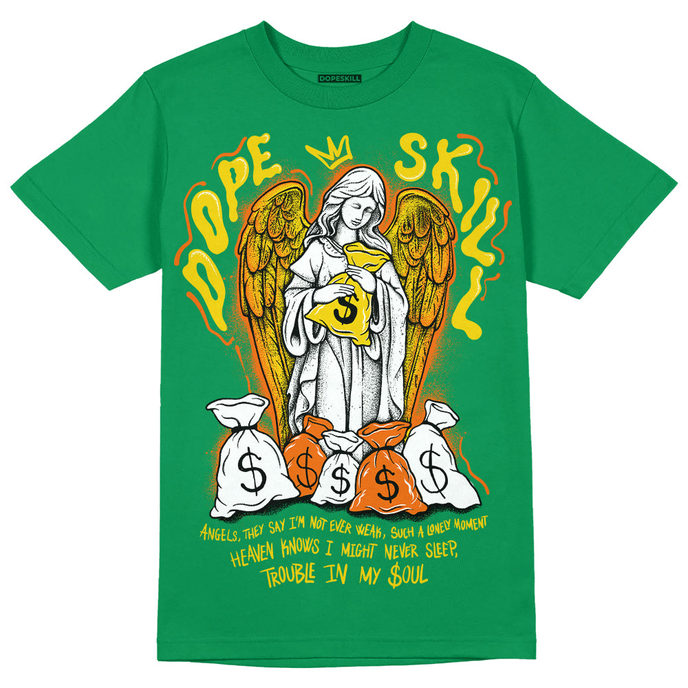 Green Collection DopeSkill Green T-shirt Angels Graphic