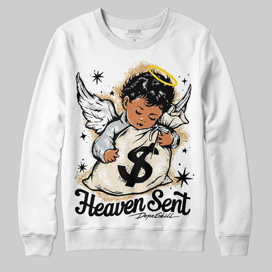 Reverse Metallic 5s DopeSkill Sweatshirt Heaven Sent Graphic