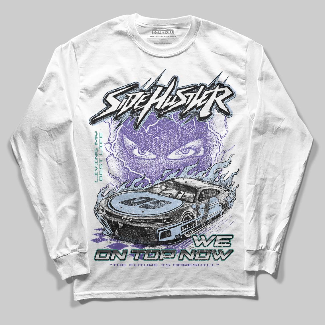 Grape 5s DopeSkill Long Sleeve T-Shirt New Side Hustler Graphic
