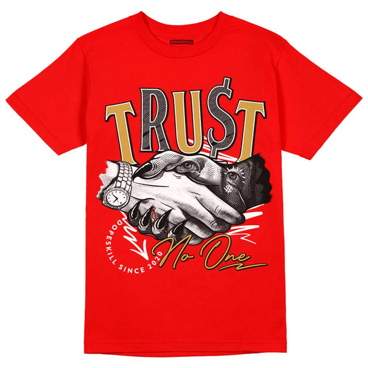 Red Collection DopeSkill Red T-shirt Trust No One Graphic