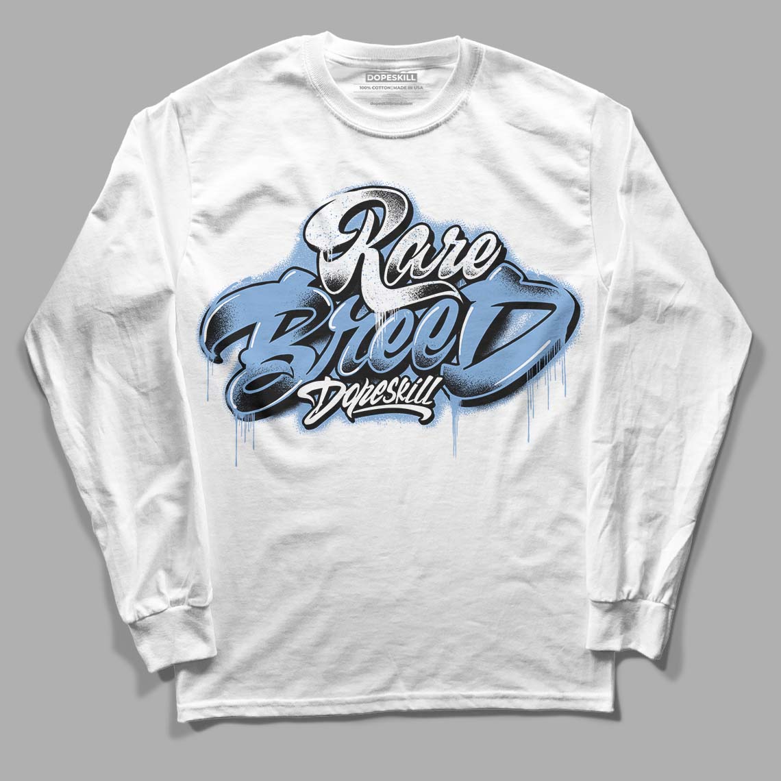 University Blue 5s DopeSkill Long Sleeve T-Shirt Rare Breed Type Graphic