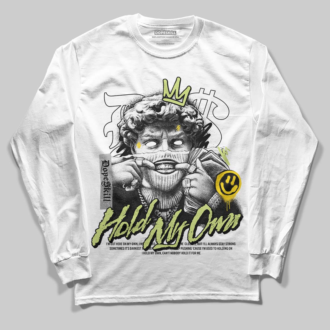 Luminous Green 5s DopeSkill Long Sleeve T-Shirt In My Way Graphic