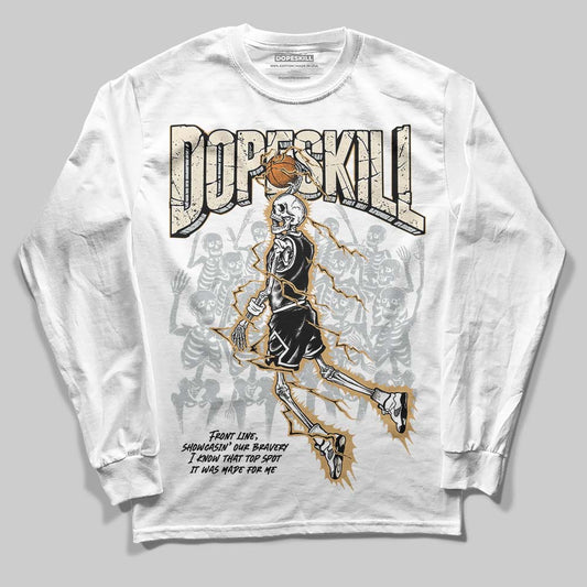 Reverse Metallic 5s DopeSkill Long Sleeve T-Shirt Thunder Dunk Graphic