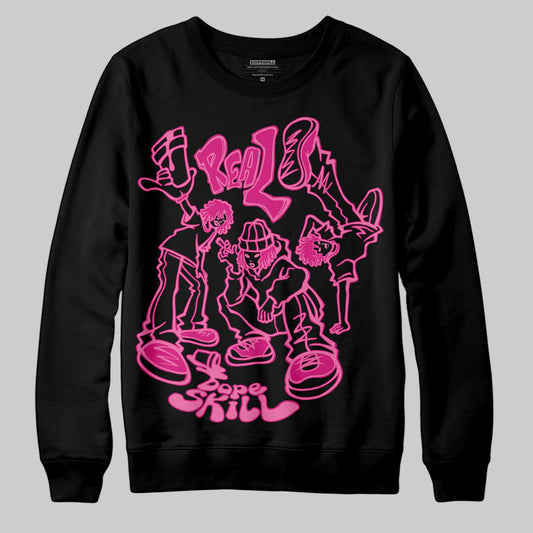 Rick RO Pink Leather Sneakers DopeSkill Sweatshirt Real Y2K Players Graphic