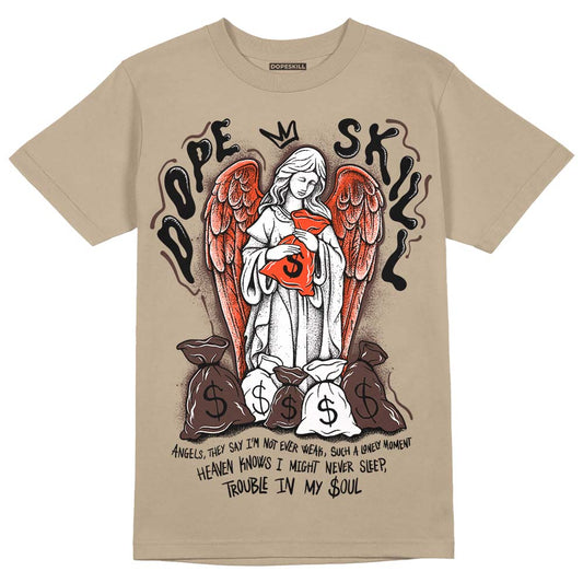 Latte 1s DopeSkill Medium Brown T-shirt Angels Graphic