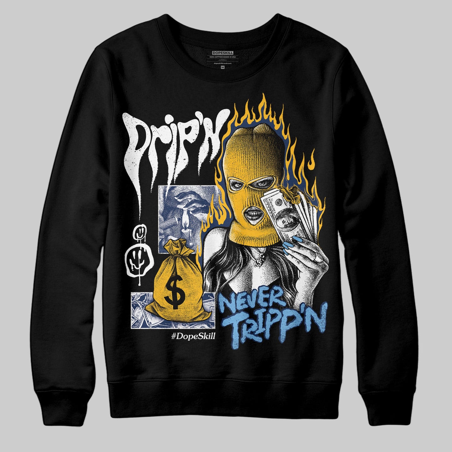Retro Dunk From Above 4s DopeSkill Sweatshirt Drip'n Never Tripp'n Graphic