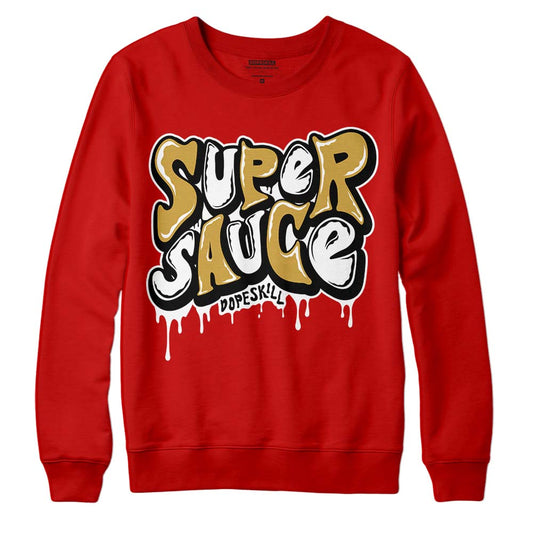 Red Collection DopeSkill Red Sweatshirt Super Sauce Graphic